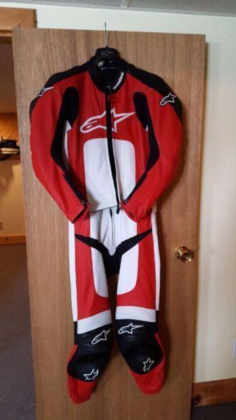 Alpinestar 2 piece leather motorcycle suit!