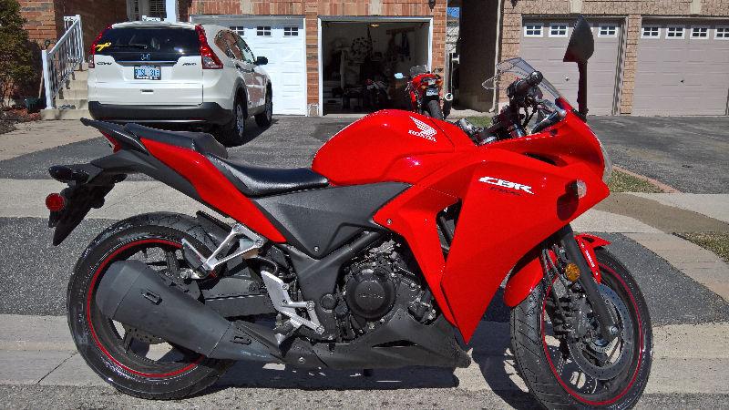 Red Honda CBR 250R with ABS