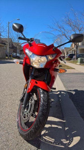 Red Honda CBR 250R with ABS