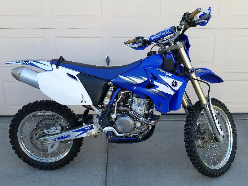 Yamaha WR450F dirt bike in very good condition