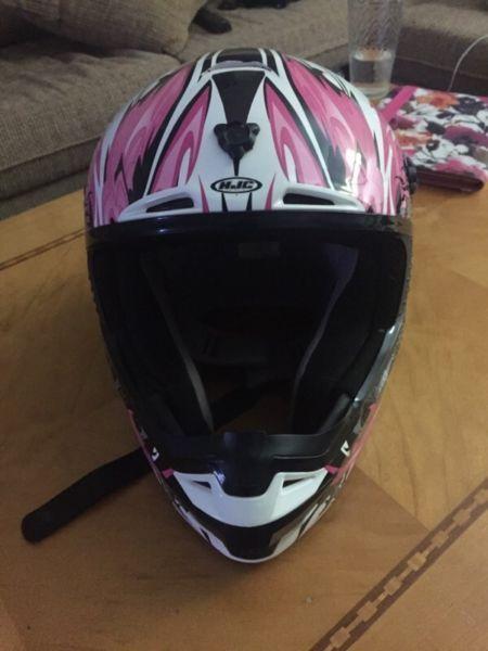 Women's dirt bike helmet