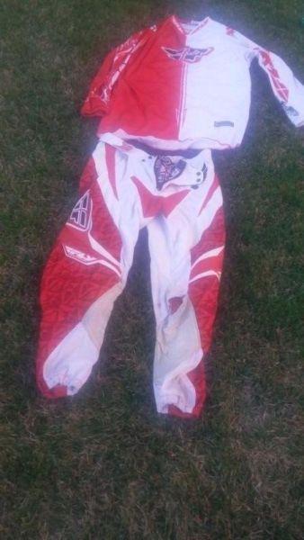Fly Kinetic Motocross Pants and Jersey