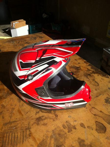 Fox Moto-X helmet. Kids size large