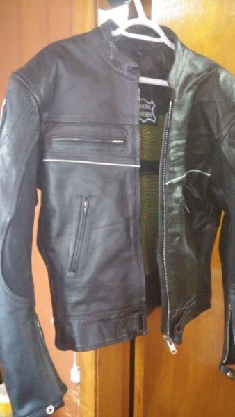 Leather motorcycle BMW jacket 150$ size large
