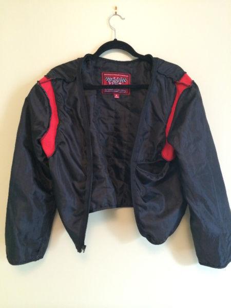 First Racing Black leather jacket size M