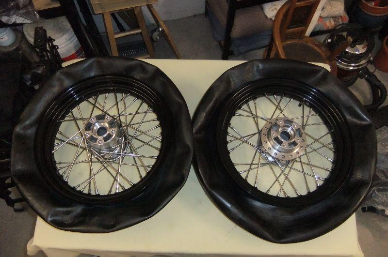 Harley Sportster 48 Front and Rear spoked wheel/rims