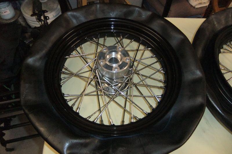 Harley Sportster 48 Front and Rear spoked wheel/rims