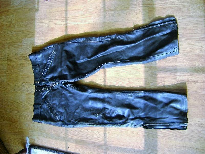 Mens Heavy Leather Pants