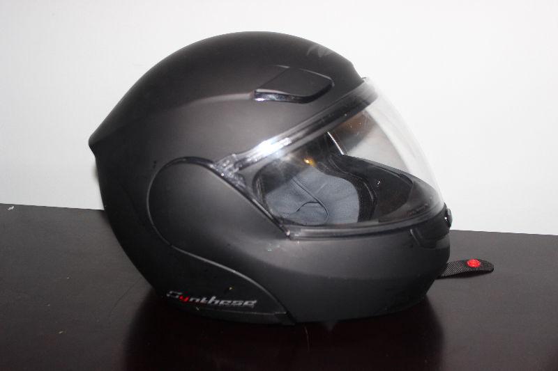 Metallic Black Zeus ZS 3000 Modular Helmet Size L