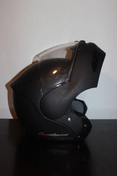 Metallic Black Zeus ZS 3000 Modular Helmet Size L