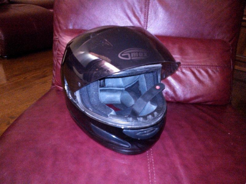 GMax Motorcycle / Auto Helmet - Size L - BLACK - MINT condition