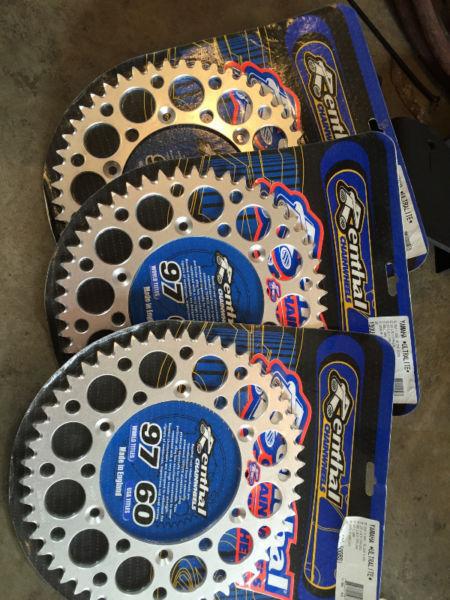 New Renthal rear sprockets for YZ YZF and WR