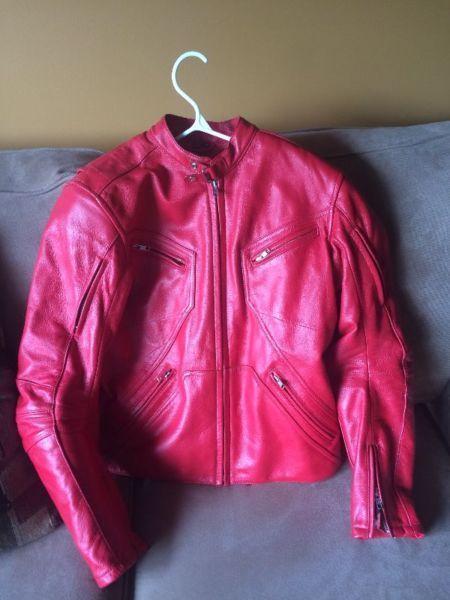 Women's Red Joe Rocket Motorcycle Jacket
