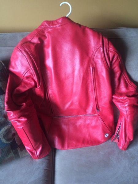 Women's Red Joe Rocket Motorcycle Jacket