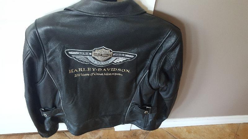 Medium Ladies Leather Harley Davidson Jacket