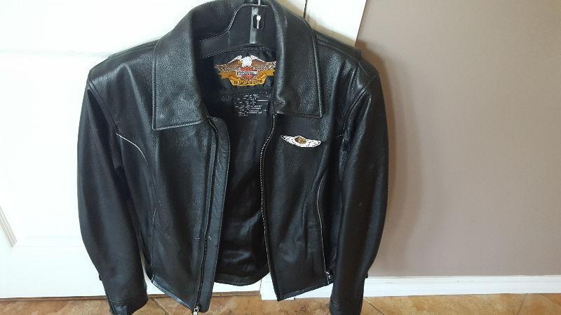 Medium Ladies Leather Harley Davidson Jacket