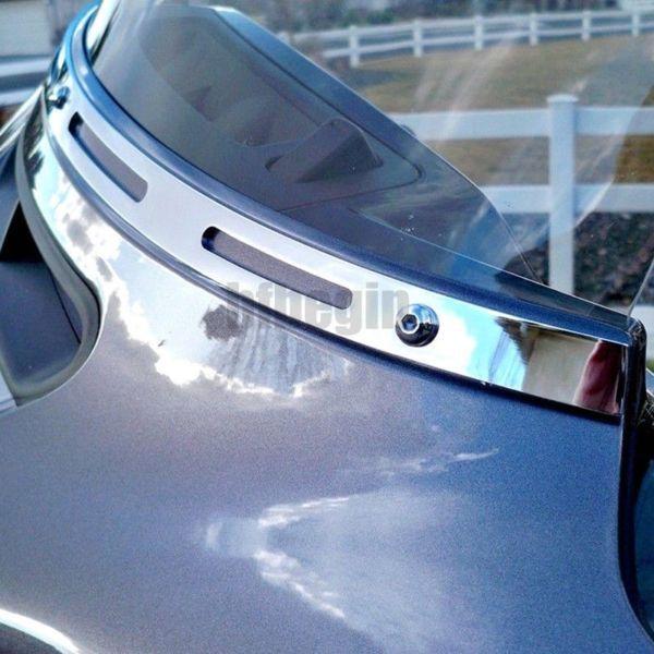 Chrome Slotted Batwing Windshield Trim