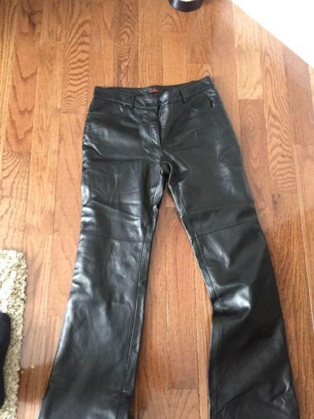 Ladies leather pants