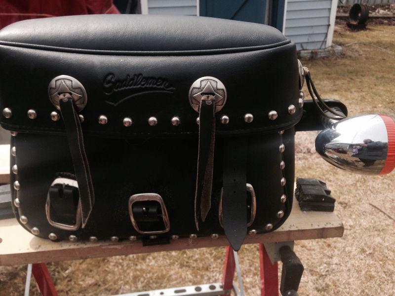 Saddle bags with turn signal