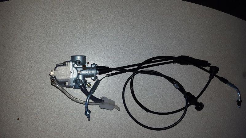Brand new Yamaha PW80 carb with choke cable
