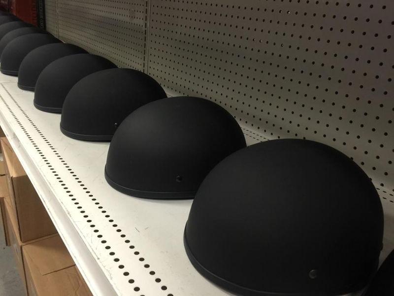 Super Lite Matte Black Beanie Helmet
