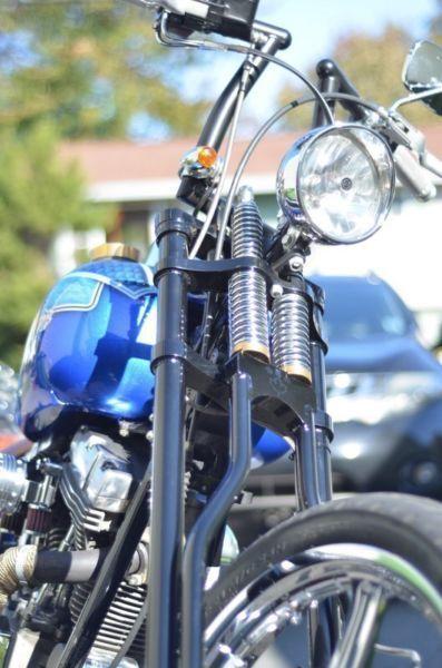 Custom Harley Softail professionally hand built