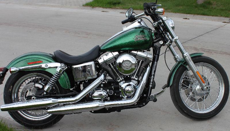 Custom Harley Davidson Lucky Green Dyna FXDBP 103 Street Bob