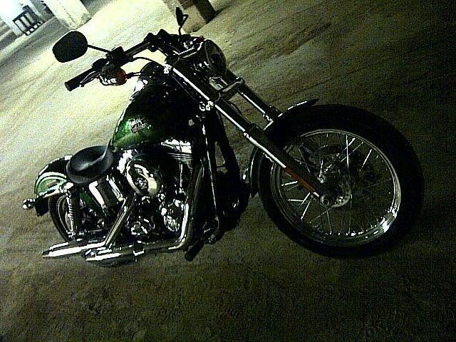 Custom Harley Davidson Lucky Green Dyna FXDBP 103 Street Bob