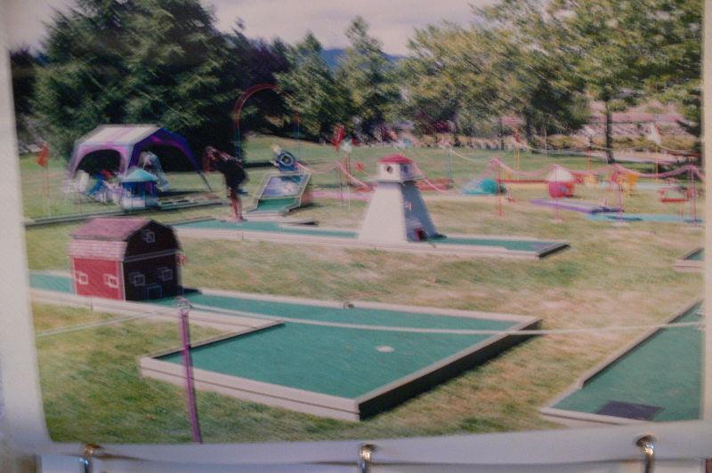 2 portable mini golf courses,trade for harley or?