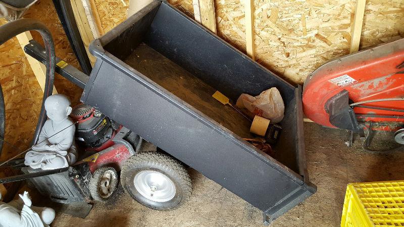Dump trailer for lawn tractor or ATV. USED twice!