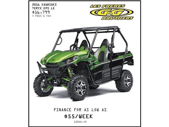 0% FINANCING AND 3 YEAR WARRANTY ON 2016 TERYX MODELS