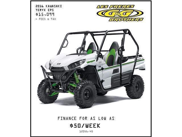0% FINANCING AND 3 YEAR WARRANTY ON 2016 TERYX MODELS