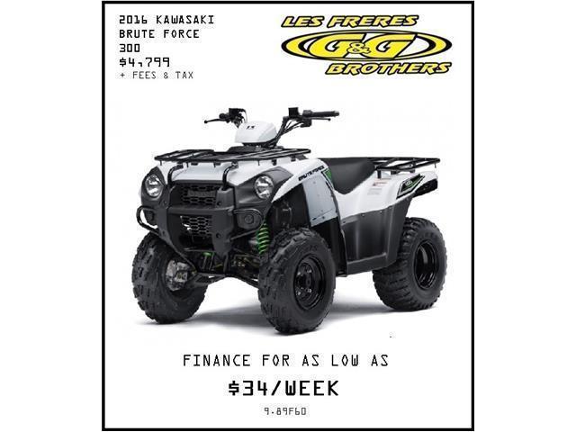 O% FINANCING AVAILABLE ON 2016 BRUTE FORCE 300