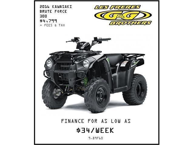 O% FINANCING AVAILABLE ON 2016 BRUTE FORCE 300