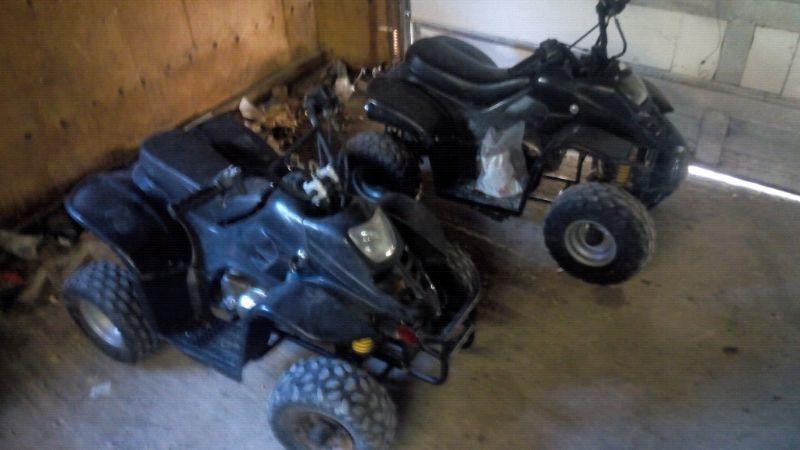 2 x50 cc kids quads for parts or repair 400 for both