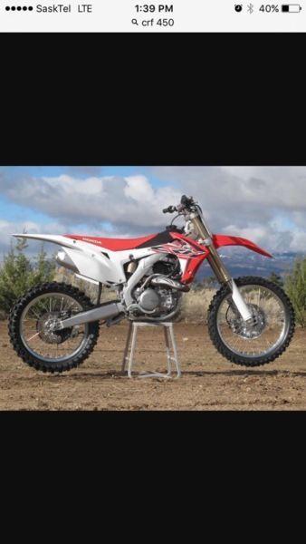Wanted: *Wanted* 2013+ Crf 450