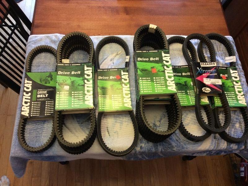 Arctic Cat Snowmobile Belts and bogie wheels