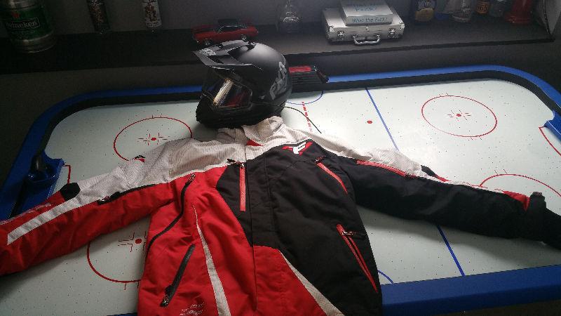 FXR helmet size 2xl and jacket size XL