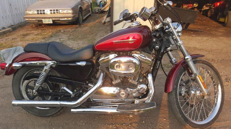 For sale a Harley-Davidson Sportster Custom 1200cc. Dressed in l