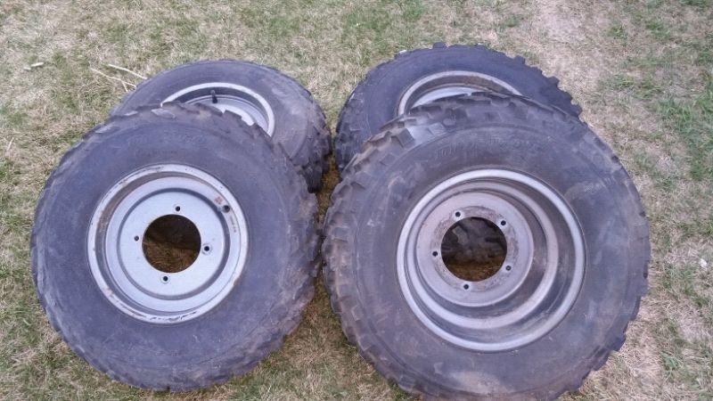 Dunlop ATV tires with rims