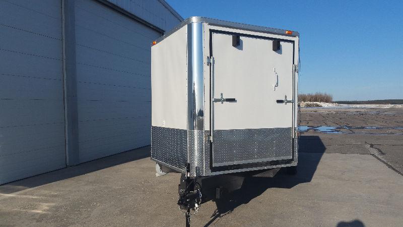 2014 Haulin 26' Enclosed 4 Place Snowmobile Deck Over Trailer