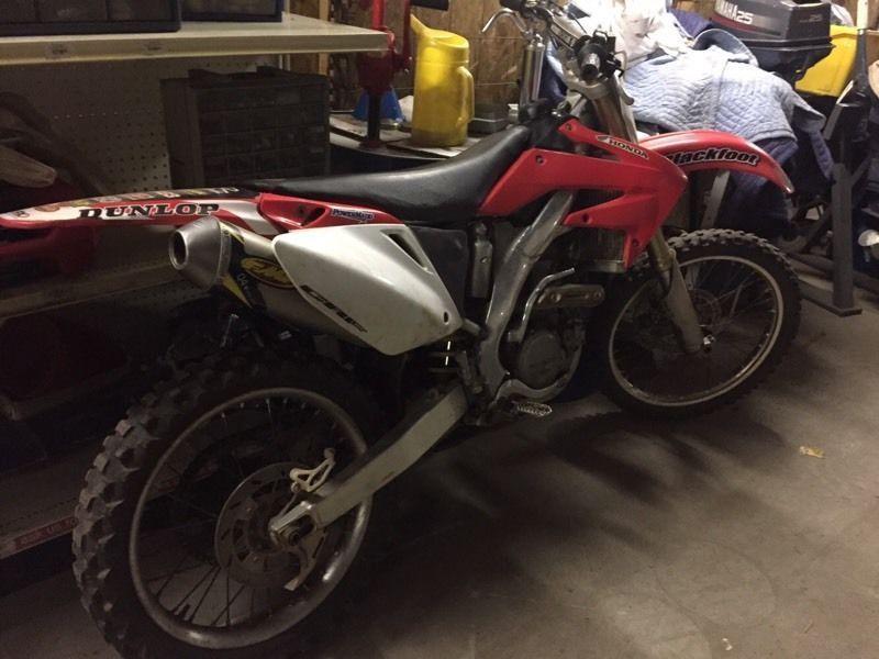 2004 crf 250r with papers