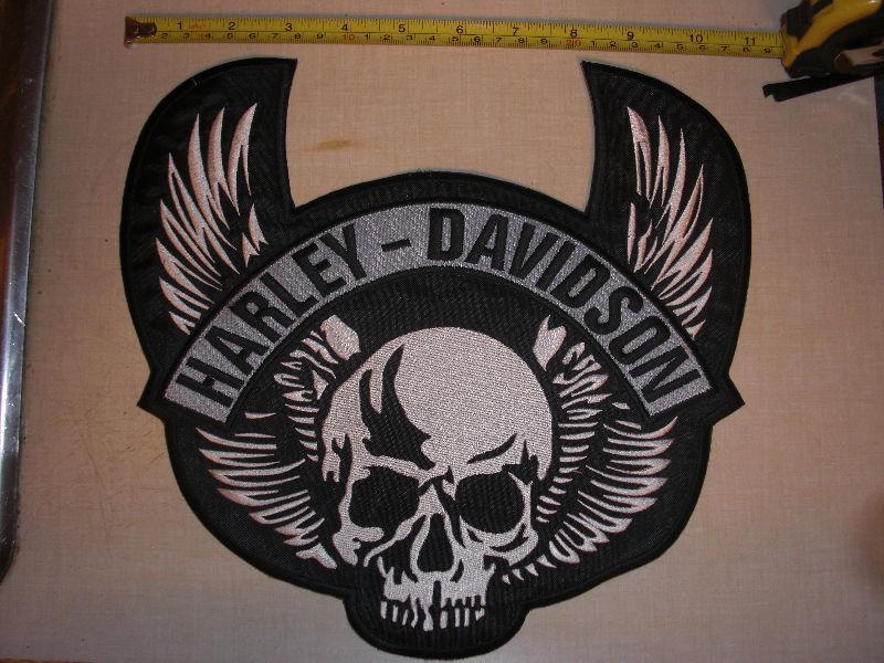 Harley Davidson MC Skull Wings Patch