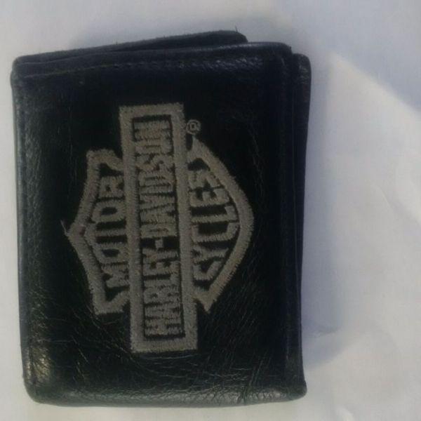 Harley Davidson Leather Wallet , Lanyard , License Plate