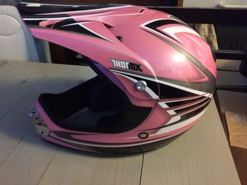 Pink Thor MX Helmet