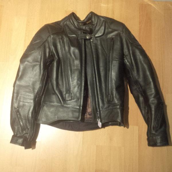 Women's First Gear full leather motorcycle jacket - sz 32