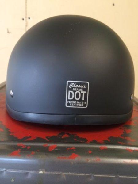 DOT approved Motorcycle helmet - Classic Beanie style Sz: Small
