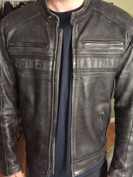 Men's Harley Davidson Black Leather Jacket