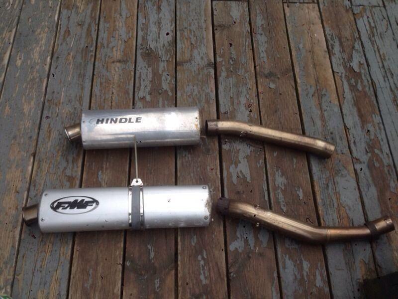 Hindle and FMF exhaust