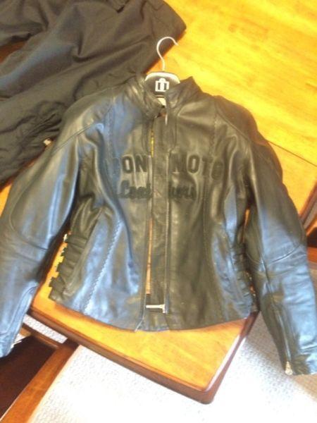 Women's motorcycle jacket and pants